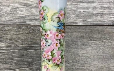 HAND PAINTED VASE-MADE IN AUSTRIA