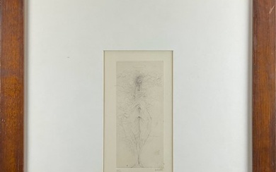 Hans Bellmer "Senza titolo" acquaforte lastra cm 18,5x8 firmata e numerata IV/V