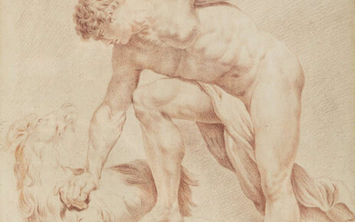 ITALIAN SCHOOL (18TH CENTURY) Male Nude with Goat...