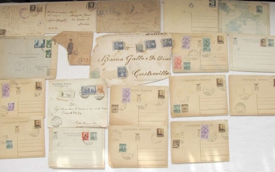 Italy Collection of 17 philately items of a Jew E. Fishler survived in Holocaust