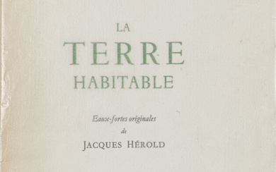 JACQUES HEROLD – Julien Gracq, La terre habitable, Collection Drosera II, Paris…