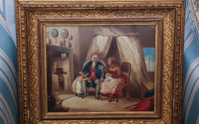 John Anderson. Interior Scene, oil