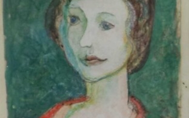 John Doubleday (British b.1947) Portrait of Fiona