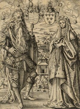 Jost Amman (Zurigo, 1539 - Norimberga, 1591), Cinque tavole da Genuinae Icones ducum Bavariariae,...ab anno Virgine partus CCCCXCIII Vsque ad annum M. D. LXXXIII. 1583.