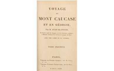 Klaproth (Heinrich Julius von) Voyage au Mont Caucase et en Georgie