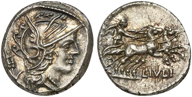 L. Julius, Denarius, Rome, 101 BC; AR (g 3,92; mm...