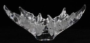LALIQUE CRYSTAL "CHAMPS-ELYSEE" CENTERPIECE BOWL
