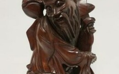 LARGE ASIAN WOOD CARVING