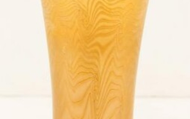 L.C. Tiffany Favrile Gold Damscene Tall Vase