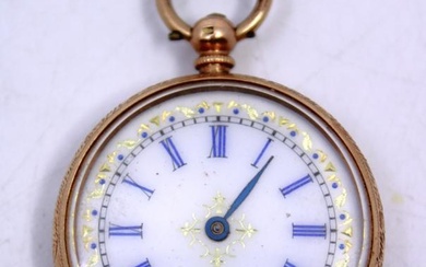 Ladies 14ct Yellow Gold Pocket Watch. The Pocket Watch is...