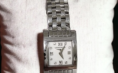 Lady's Longines Stainless Watch, Diamond Markers