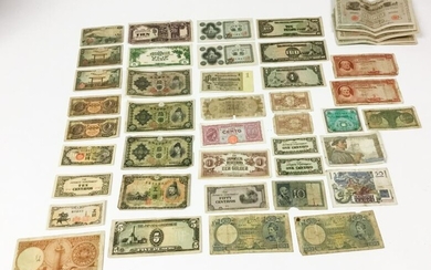 Large Group of Paper Currency