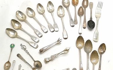 Large qty of silver inc Georgian & Victorian Exeter teaspoon...