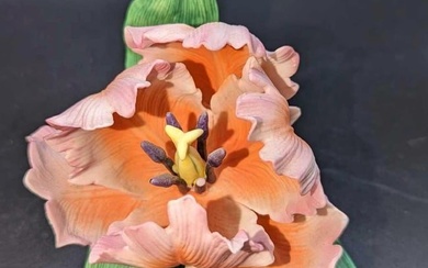 Lenox Porcelain Parrot Tulip Sculpted Flower