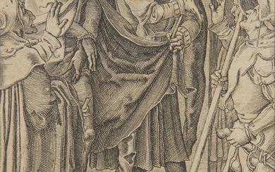 Lucas van Leyden, Dutch 1494-1533- Ecce Homo; engraving on laid...