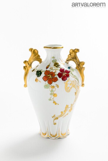 MANUFACTURE VULTURY FRÈRES - LIMOGES Vase... - Lot 122 - Art-Valorem
