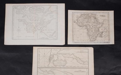 Maps: Africa: a group of three maps. comprises: BELLIN, Jacq...