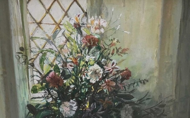 Margaret Glass pastel, summer flowers