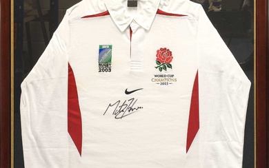 Martin Johnson Rugby World Cup Champions 2003 Signed Shirt