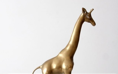 Mid Century Brass Giraffe
