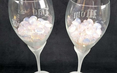 Mom and Dad Customized Wine Glasses