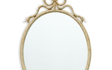 Napoleon III style rope-and-tassel mirror