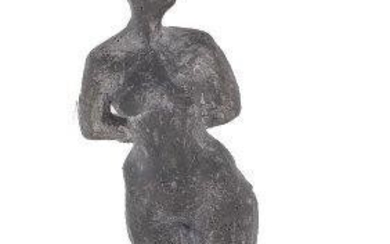 Nigel Konstam, British b.1932 - Standing female nude; aluminium, 15(H) x 4(W) x 4(D) (ARR)
