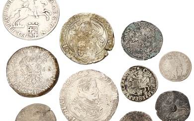 No reserve - Lot (10) Provinciale zilveren munten. Gemiddeld Fraai.