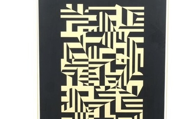 Norman IVES: Untitled Geometric Lithograph
