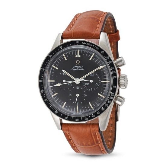 OMEGA - A VINTAGE OMEGA SPEEDMASTER "ED WHITE" CHRONOGRAPH WRISTWATCH in stainless steel, ST105.0...