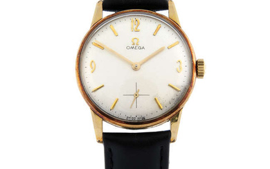 OMEGA - a gold plated wrist watch, 33mm.