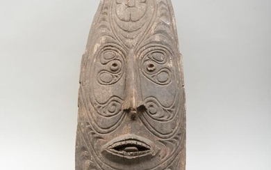 Oceanic Carved Wooden Mask, possibly Papua New Guinea