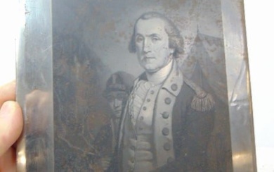 Original engraving plate, by J Sartain, after the original painting from life by James Peale, plate