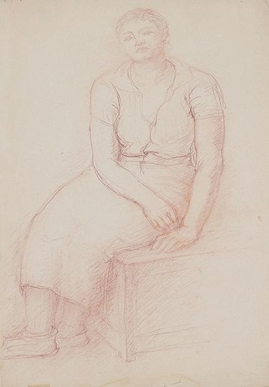 PROFILE SEATED WOMAN'S STUDY (Sitting nude known as...