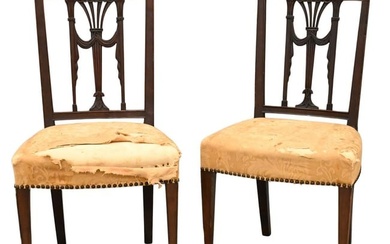Pair of Federal Mahogany Side Chairs