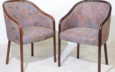 Pair of Vintage Ward Bennett Brickel Arm Chairs