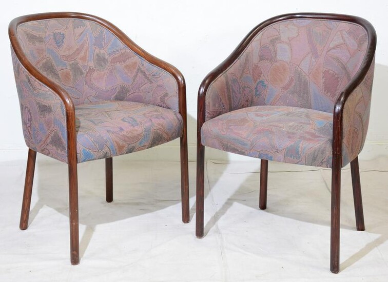 Pair of Vintage Ward Bennett Brickel Arm Chairs
