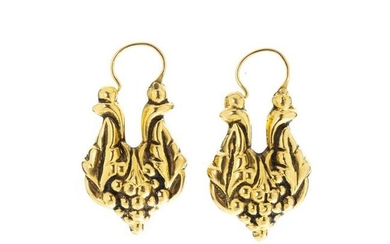 Pair of popular gold earrings