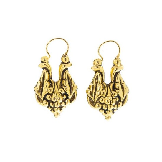 Pair of popular gold earrings