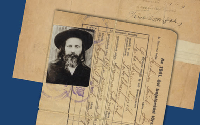 Personal ID of Rabbi Yoel of Satmar Including Photo...