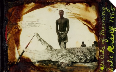 Peter Beard '15'4" Croc, Eyelids of Morning, Lake Rudolf, 1965'