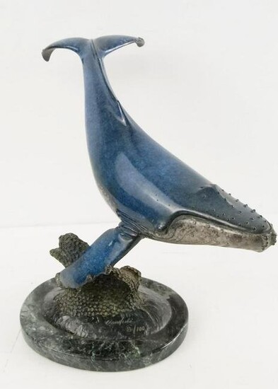 Phil Vanderlei Bronze - Patinated Blue Whale