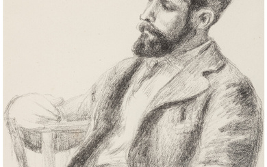 Pierre-Auguste Renoir (1841-1919), Portrait of Louis Valtat, from L'Album des Douze Lithographies Originales de Pierre-Auguste Renoir (circa 1904, published 1919)
