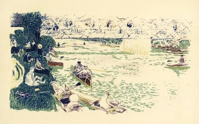 Pierre Bonnard lithograph "Le Canotage"