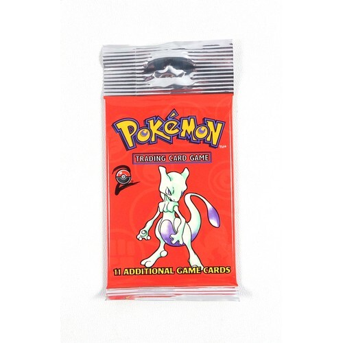 Pokémon TCG Base Set 2 Booster Pack - Mewtwo, sealed in orig...