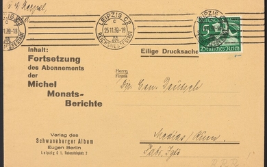 Poststück - D.Reich 1939