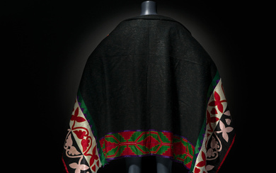 Potawatomi Women's Wool and Ribbonwork Blanket