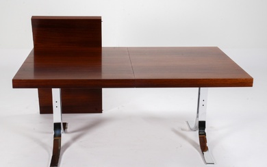 Poul Nørreklit. Dining table with extension, rosewood. Model 29 from the 1960s/70s