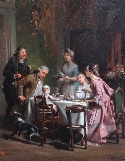 Prudent Louis LERAY (1820-1879) Repas en... - Lot 22 - SGL Enchères - Frédéric Laurent de Rummel et Peggy Savidan
