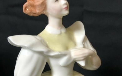 ROYAL DOULTON 2697 JANUARY PORCELAIN FIGURINE w BOX TAG Royal Doulton 2697 Figure of the Month